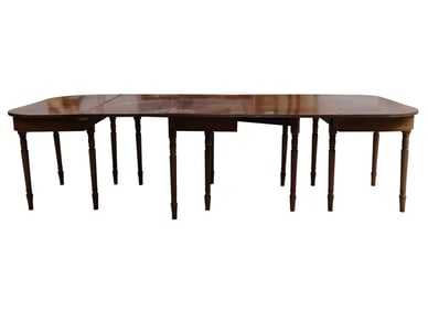A Federal-Style Mahogany Dining Table