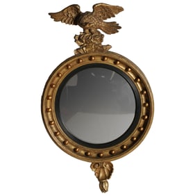 A Federal-Style Giltwood Bullseye Mirror
