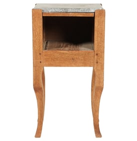 An Arts and Crafts Stone Top Bedside Commode