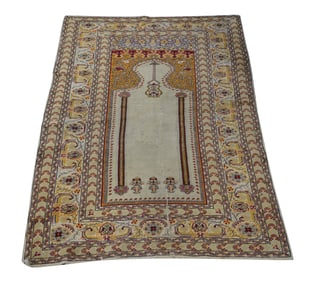 A Turkish Prayer Rug 4'0" x 6'2"
