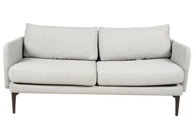 A West Elm Gray Upholstered Sofa