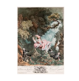 After Jean-Honore Fragonard, French 1732-1806, The Swing