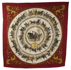 A Hermes Silk Scarf