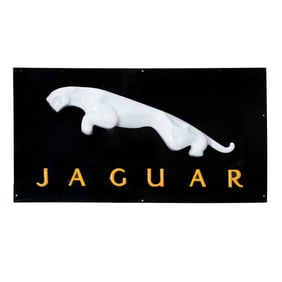 A Jaguar Illuminated Advertising Dealership Sign