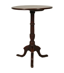 An Antique Oak Tripod Table