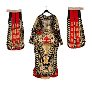A Chinese Silk and Embroidered Ceremonial Dragon Costume