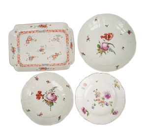 Four German Porcelain Serving Dishes
