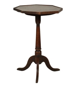 An Antique English Oak Tripod Table