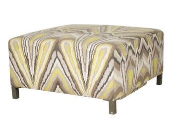 A Trina Turk Upholstered Ottoman