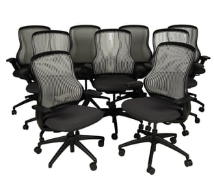 Nine Knoll Black Generation Office Chairs