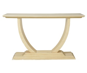 A Console Table and Mirror in the Style of Karl Springer