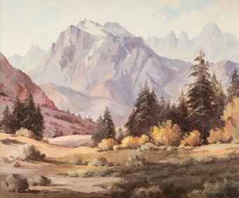 Ralph Arthur Lytle, 1882-1959, Mt. Whitney Through Trees