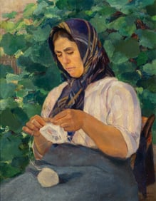 Arianna E. Kelley, 1858 - 1922, Seated Woman