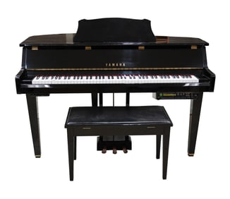 A Yamaha Ebony Clavinova Keyboard/Piano