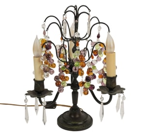 A French Drop-Crystal Girandole