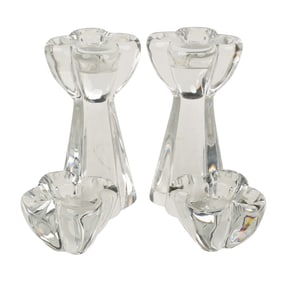 Four Baccarat Diomede Candle Holders