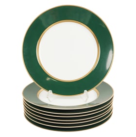 A Set of Eight Fitz and Floyd Porcelain Chargers