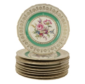 Ten Rosenthal Bavarian Porcelain Dinner Plates