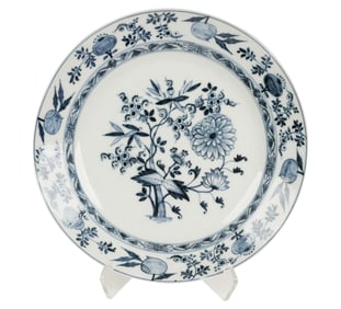 A Meissen Blue Onion Porcelain Charger