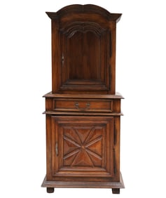 An Antique French Walnut Cupboard