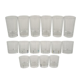 Group of Christofle Iriana Glassware