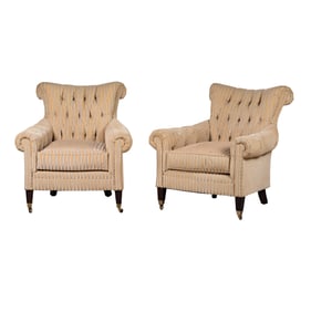 A Pair of Ralph Lauren Home Edwardian-Style Chairs