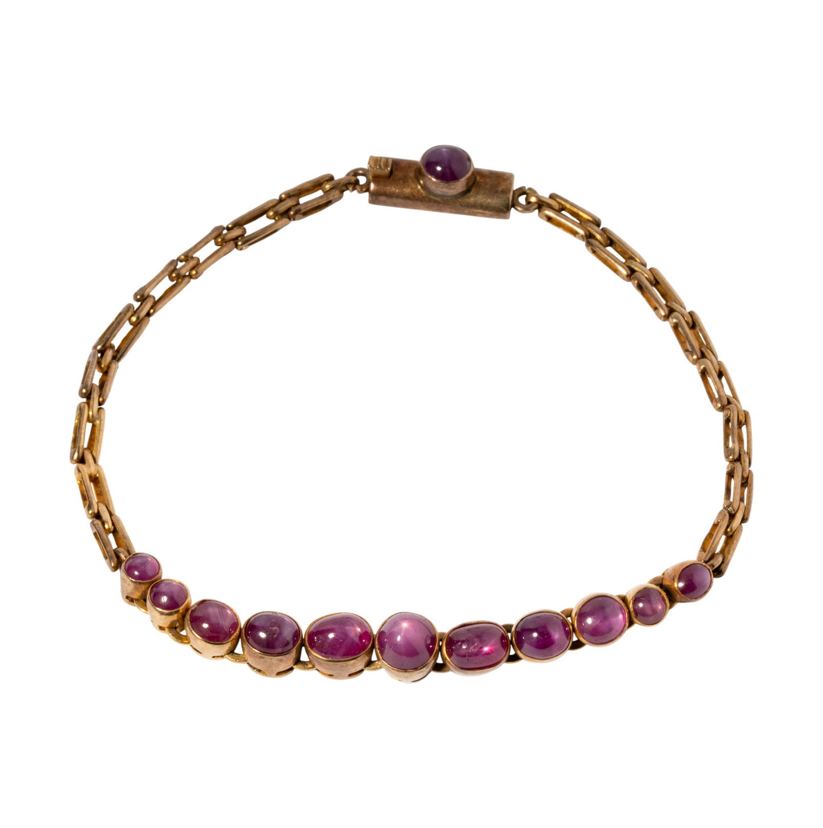 14 Karat Yellow Gold Star Ruby Bracelet (1 of 7)