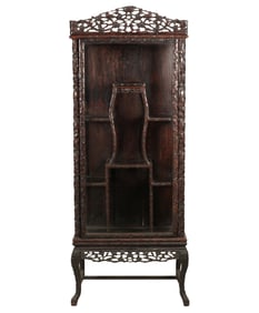A Chinese Export Vitrine Cabinet