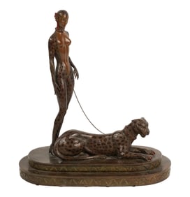 Erte (Romain De Tirtoff), 1892-1990, La Femme a la Panthere