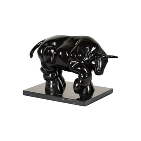 After Fernando Botero, Colombian 1932-2023, Bull