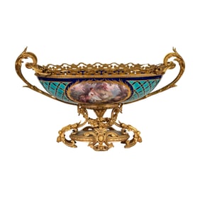 A Sevres-Style Porcelain Center Bowl