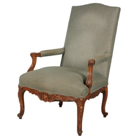 A Louis XV-Style Fauteuil