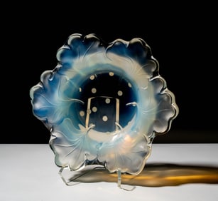 A Lalique Glass Capucines Center Bowl
