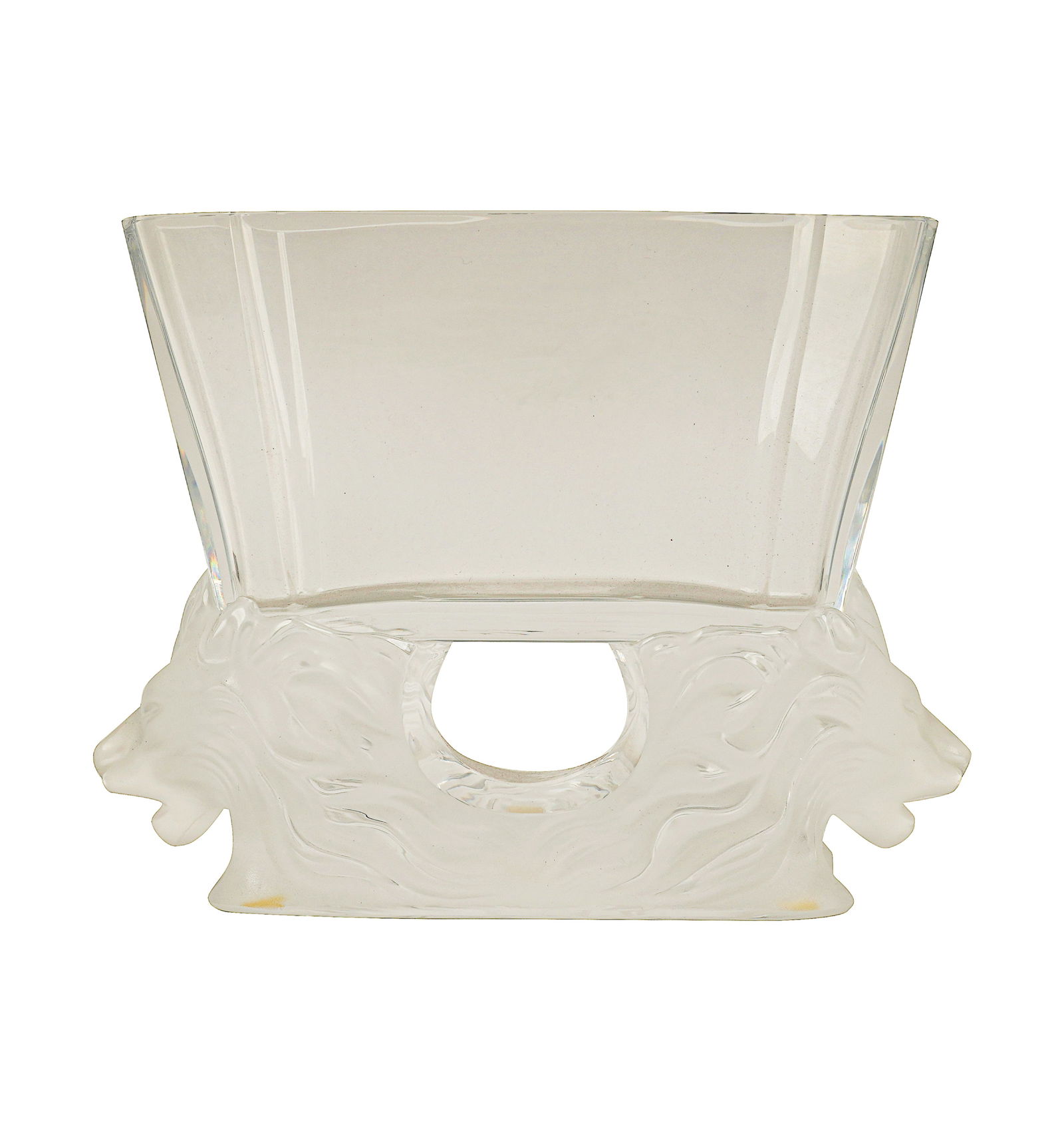 A Lalique Glass Venise Lion Vase / Bowl (1 of 7)