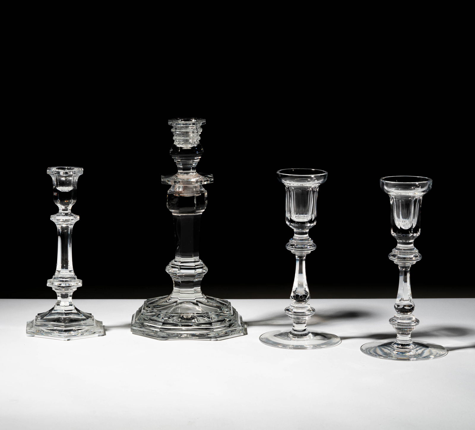 A Group of Waterford and Baccarat Crystal Candlesticks (1 of 12)