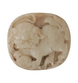 An Antique Chinese White Jade Carving