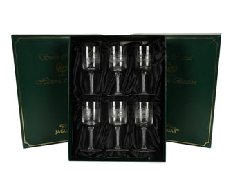 A Group of Jaguar / Swan Crystal Historic Collection Stemware