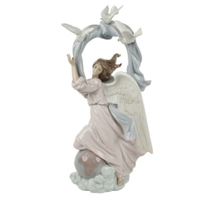 A Lladro Porcelain Vision of Peace Figural Group