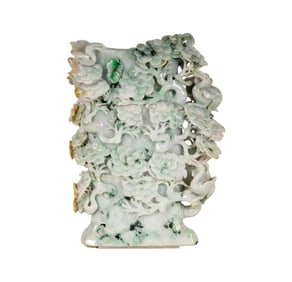 A Chinese Carved Jade Urn