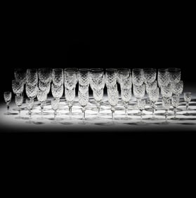 A Waterford Crystal Powerscourt Stemware Service