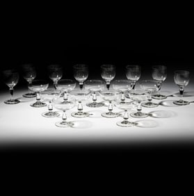 A Baccarat Crystal Normandie Stemware Partial Service