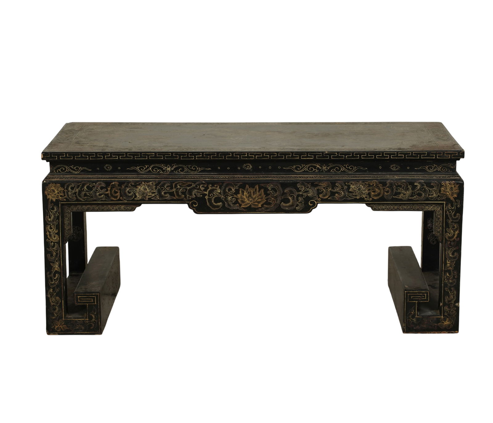 A Chinese Gilt and Black Lacquer Table (1 of 11)