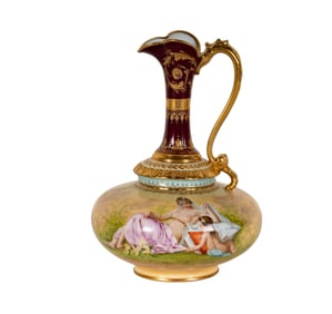 A Vienna-Style Porcelain Ewer