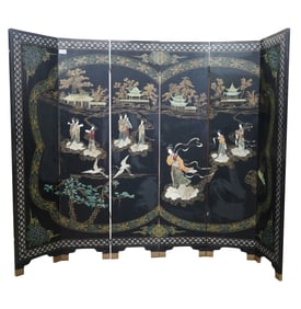 A Chinese Six-Panel Screen
