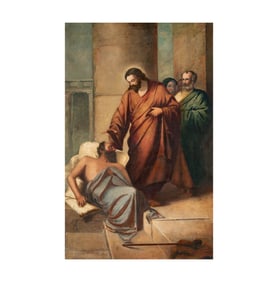 Continental School, Early 20th Century, Christ Healing Lazarus