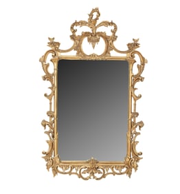 A Carved Giltwood Wall Mirror