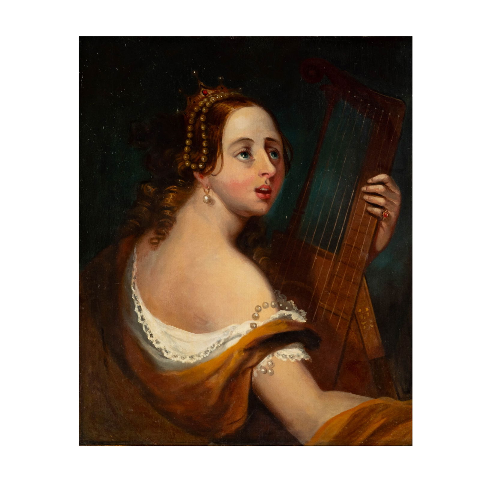 Portrait of a Woman with A Stringed Instrument (1 of 8)