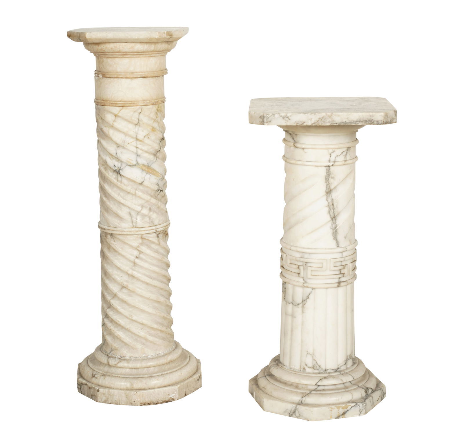 Two Carved Marble Pedestals (1 of 14)