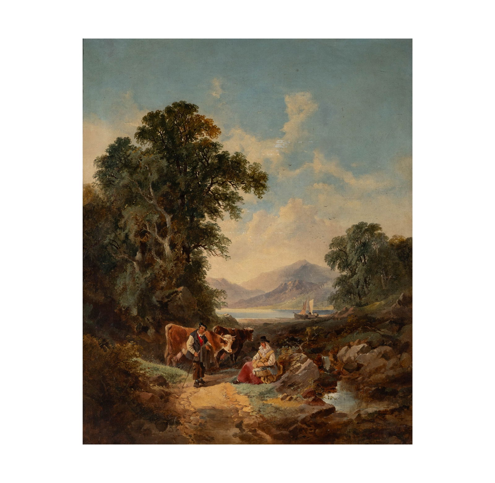 Continental School: Figures in a Landscape (1 of 9)