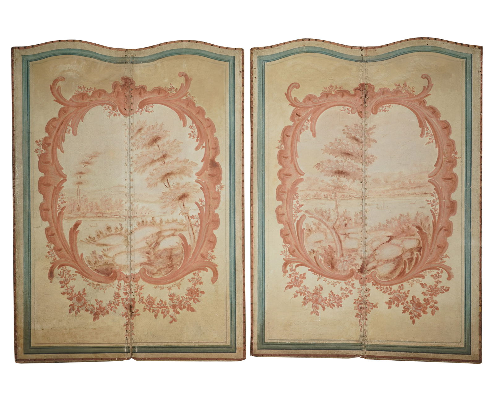 A Pair of Continental Painted Screens (1 of 10)